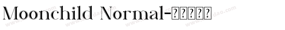 Moonchild Normal字体转换